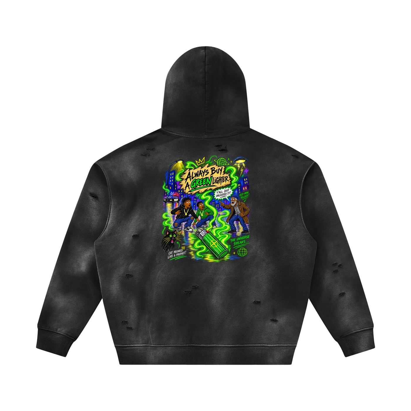 Green Lighter Recovered Hoodie