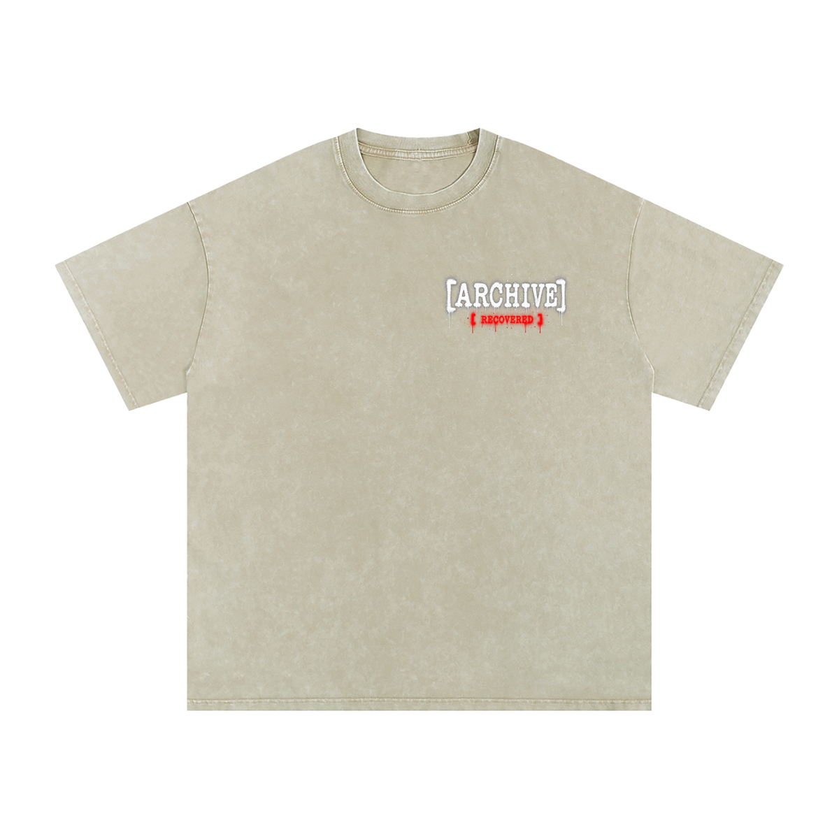 The Archivist Oversized Tee — Vintage Wash