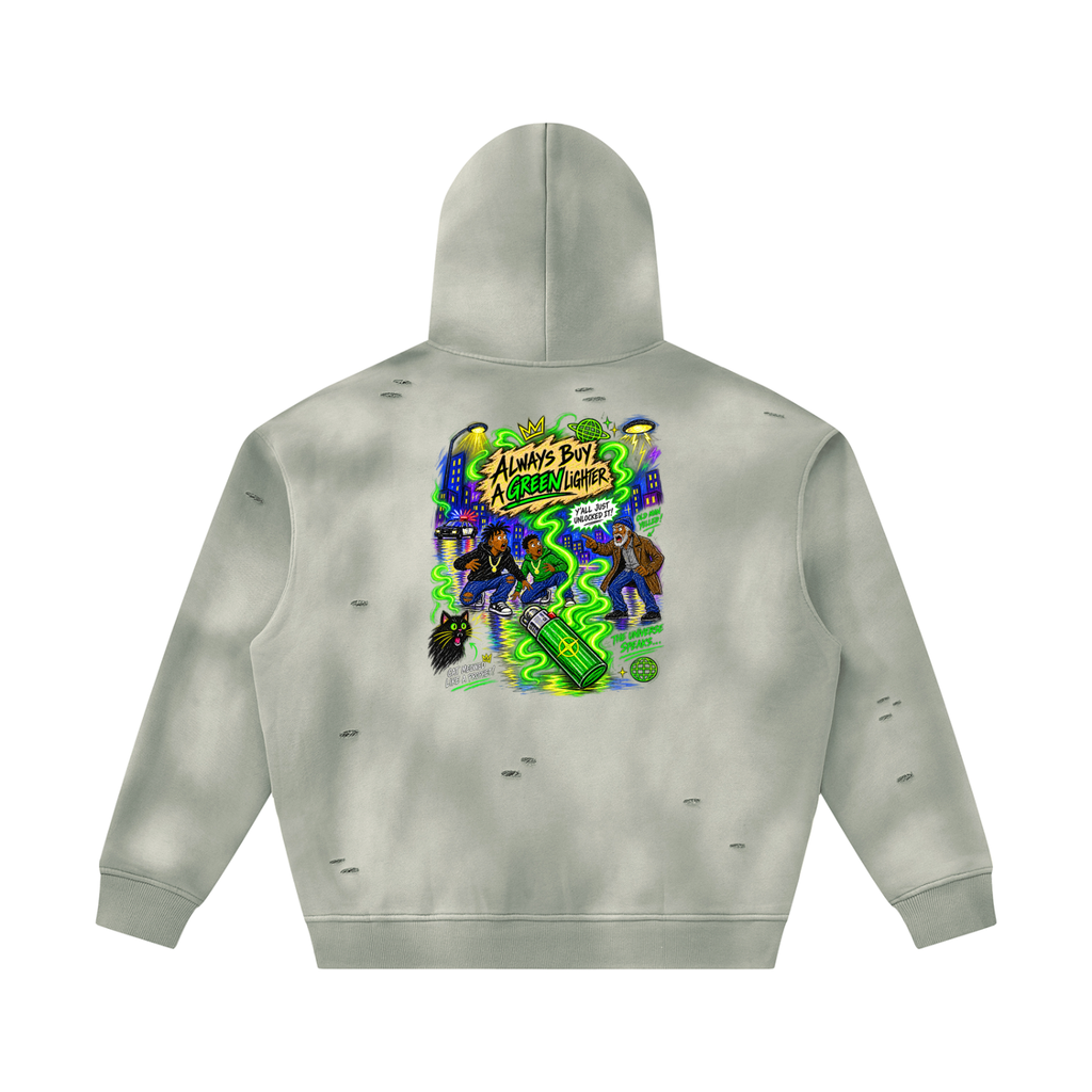 Green Lighter Recovered Hoodie