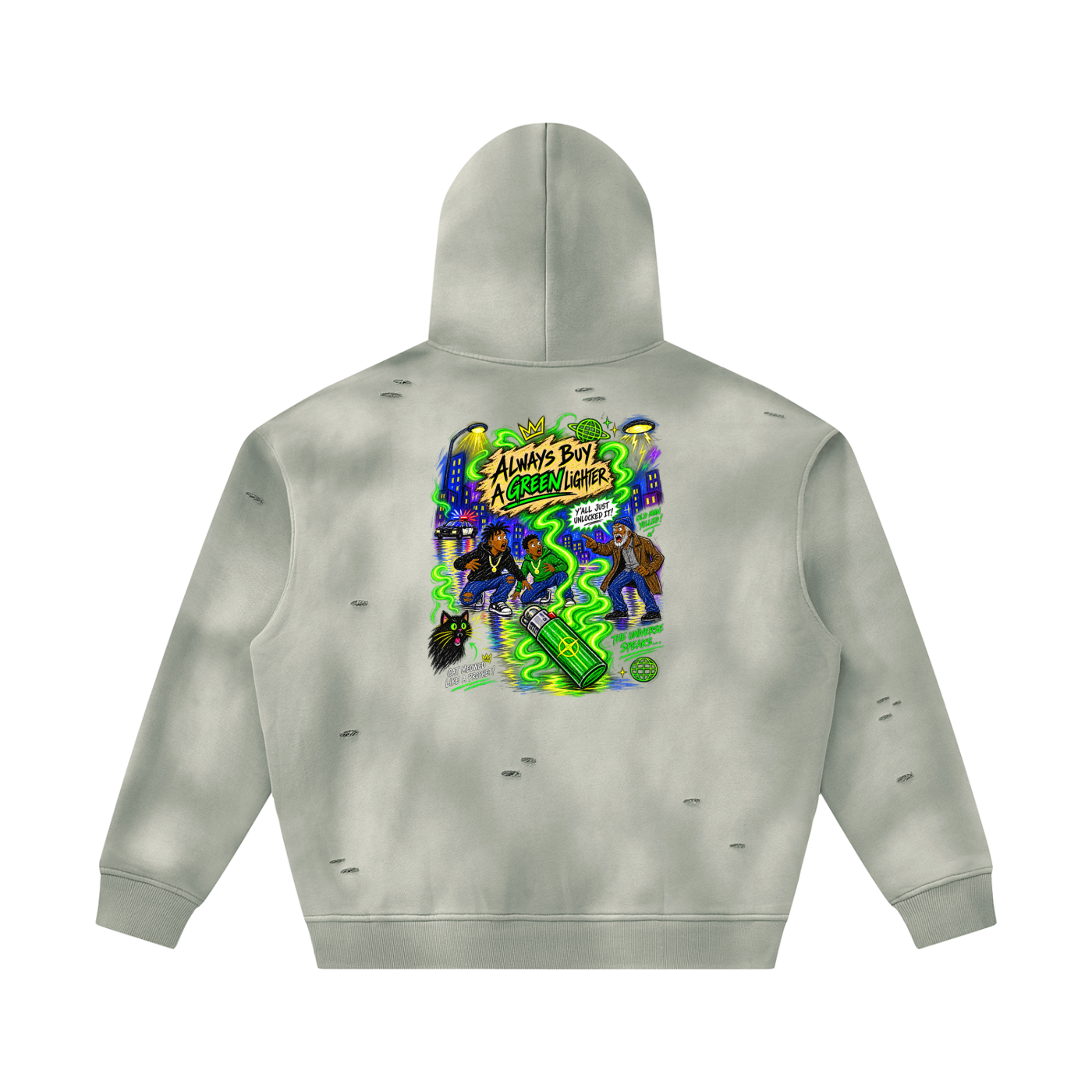 Green Lighter Recovered Hoodie