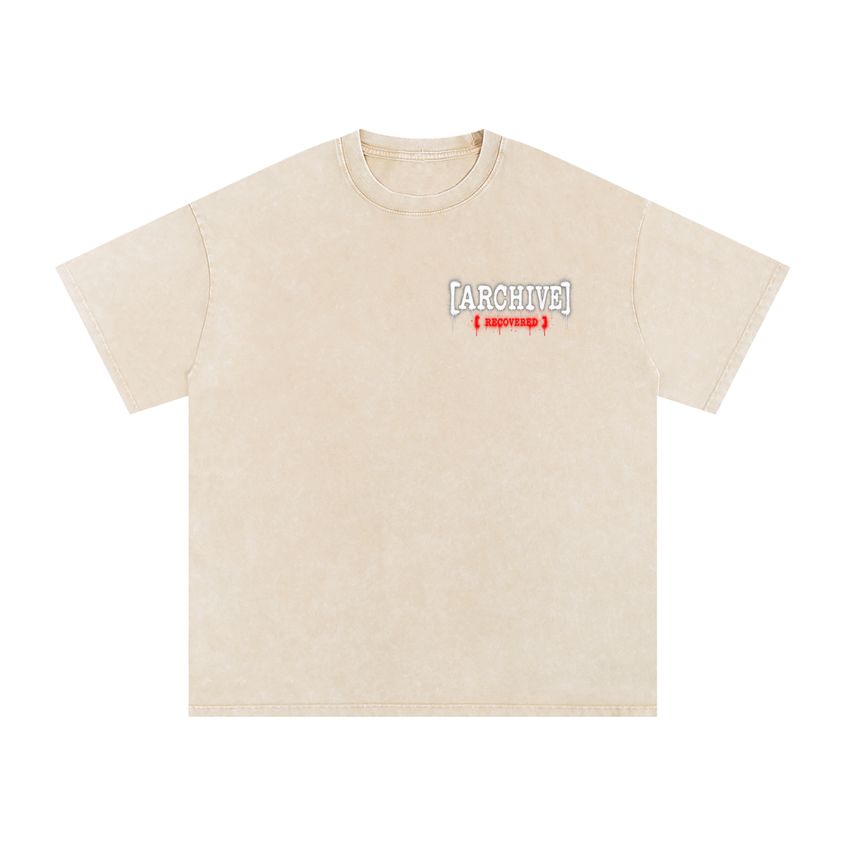 The Archivist Oversized Tee — Vintage Wash